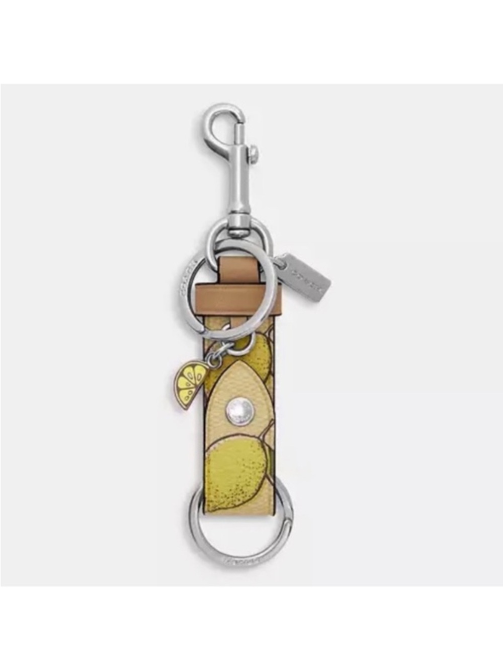 Coach NYC Lemon card case & NYC Lemon Key Chain - Picture 5 of 7